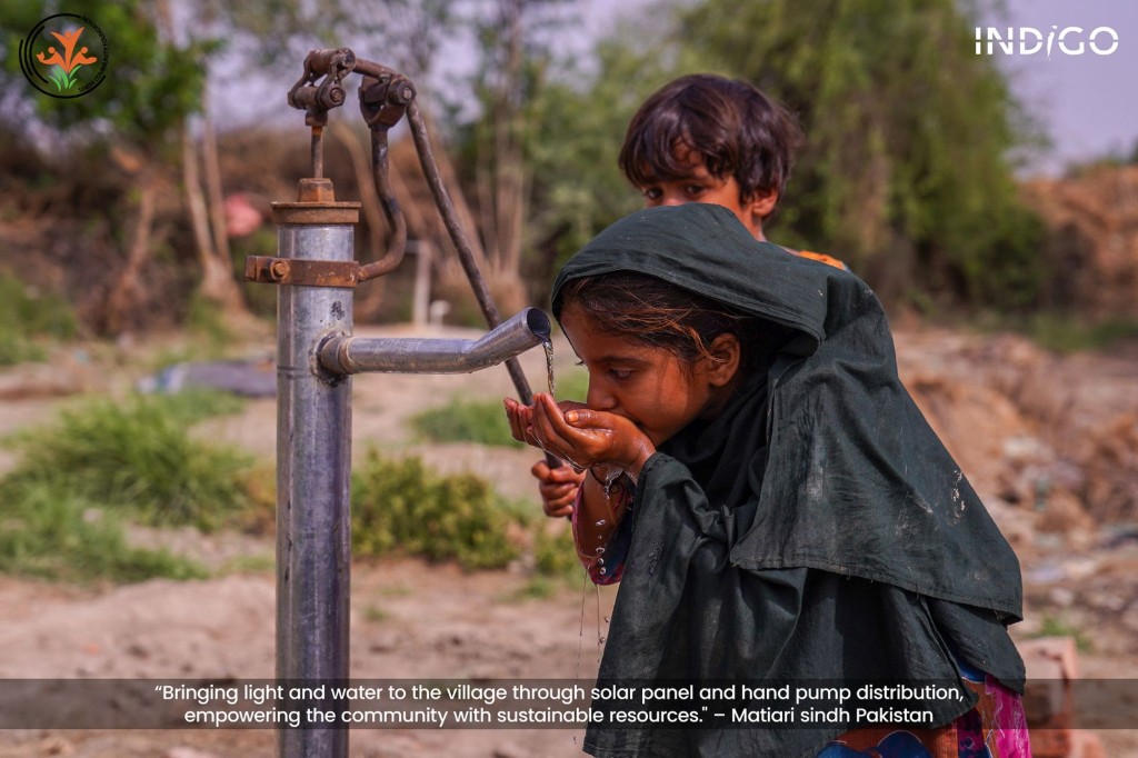 Water & Sanitation - Solar panel and hand pump distribution, Matiari Sindh Pakistan